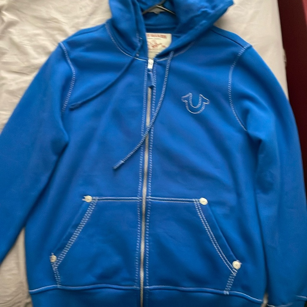 Blue true religion hoodie brand new